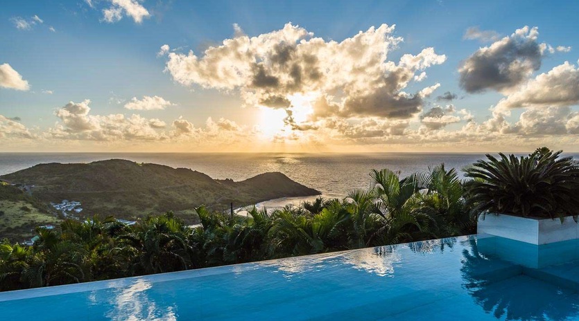 Villa Pool at WV RSD, Vitet, St. Barthelemy
