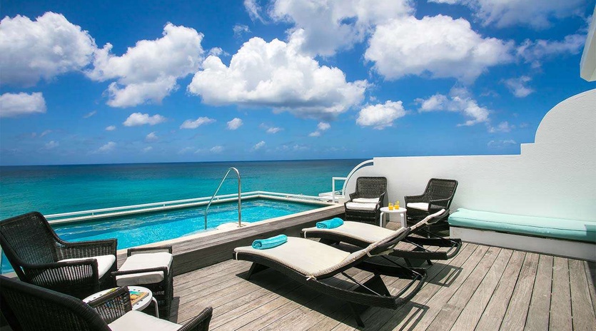 Villa Pool at PIE BDV, Beachfront/Cupecoy, St. Martin