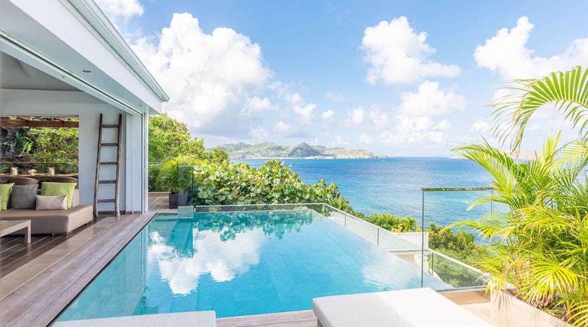 Villa Pool at WV UPS, Pointe Milou, St. Barthelemy