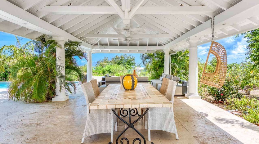 Terrace at PIE LAN, Hillside/Terres Basses, St. Martin