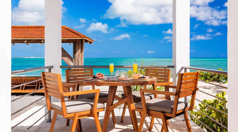 Deck at PL BSK, Grace Bay Turtle Cove, Turks & Caicos