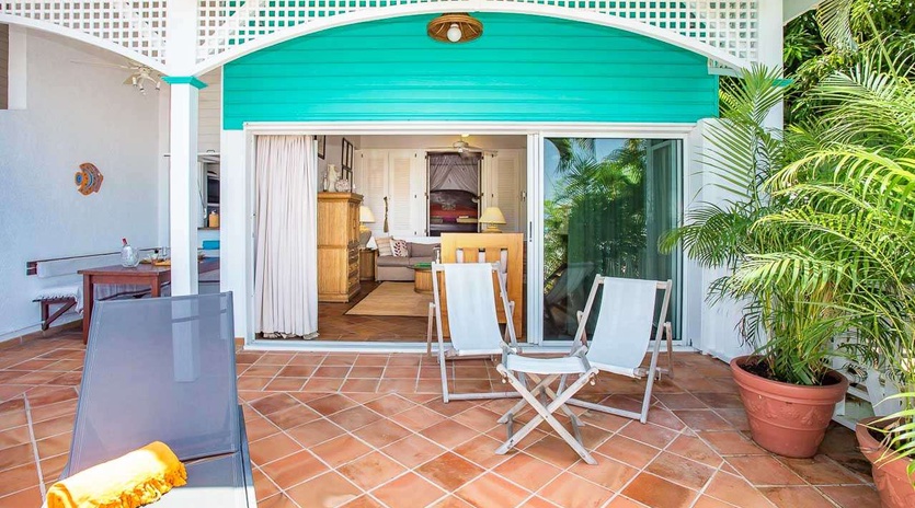 Terrace at WV LKJ, Gustavia, St. Barthelemy