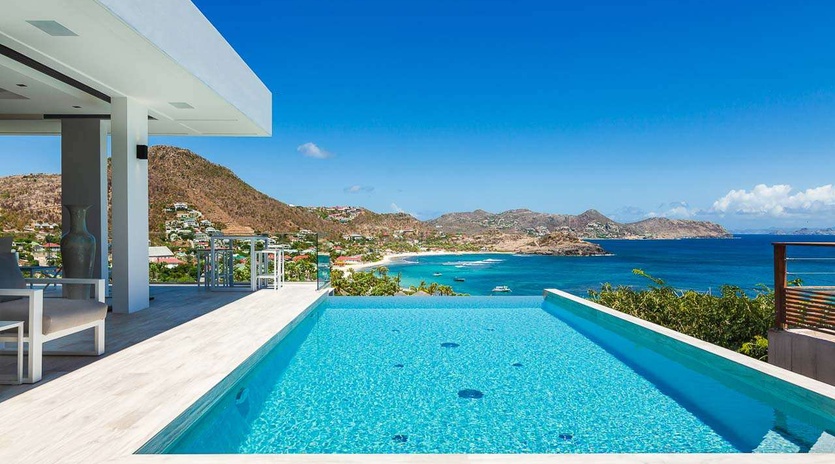 Villa Pool at WV TAR, Camaruche, St. Barthelemy