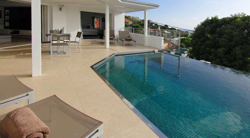 Villa Pool at WV ROS, Gustavia, St. Barthelemy