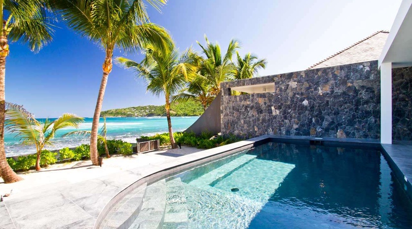 Villa Pool at WV BAS, Lorient Beach, St. Barthelemy