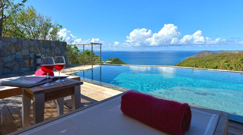 Villa Pool at WV MJS, Flamands, St. Barthelemy
