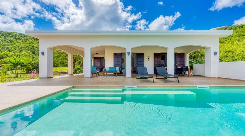 Villa Pool at SXM CAP, Beach Side/Baie Rouge, St. Martin