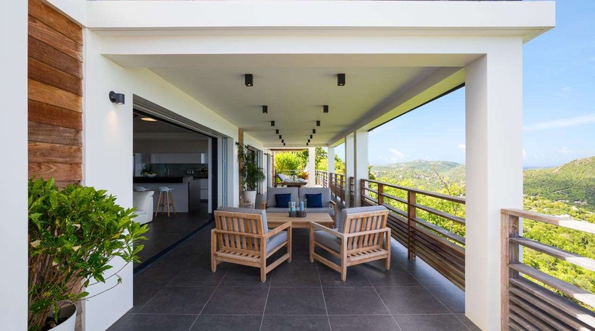 Terrace at WV CLM, Vitet, St. Barthelemy
