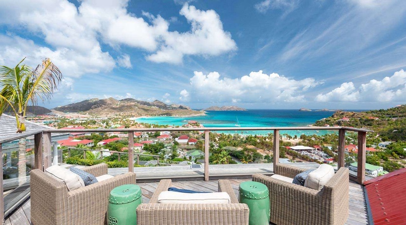 Deck at WV RIG, St. Jean, St. Barthelemy