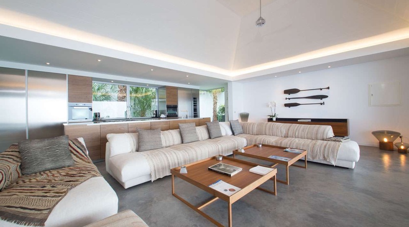 Living Room at WV GIN, Petite Saline, St. Barthelemy