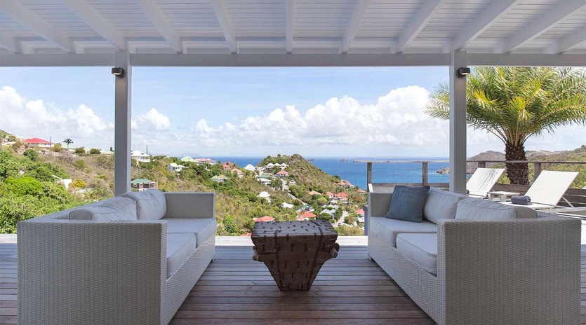 Terrace at WV RIV, Flamands, St. Barthelemy
