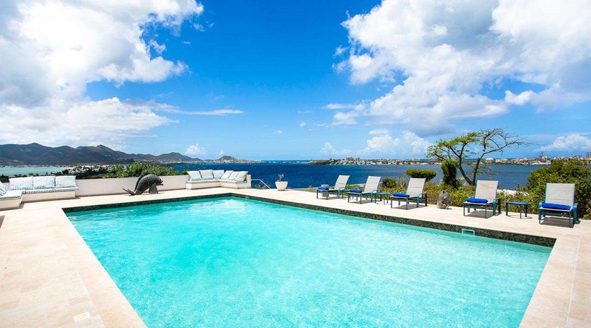 Villa Pool at PIE LIB, Beach Side/Baie Rouge, St. Martin