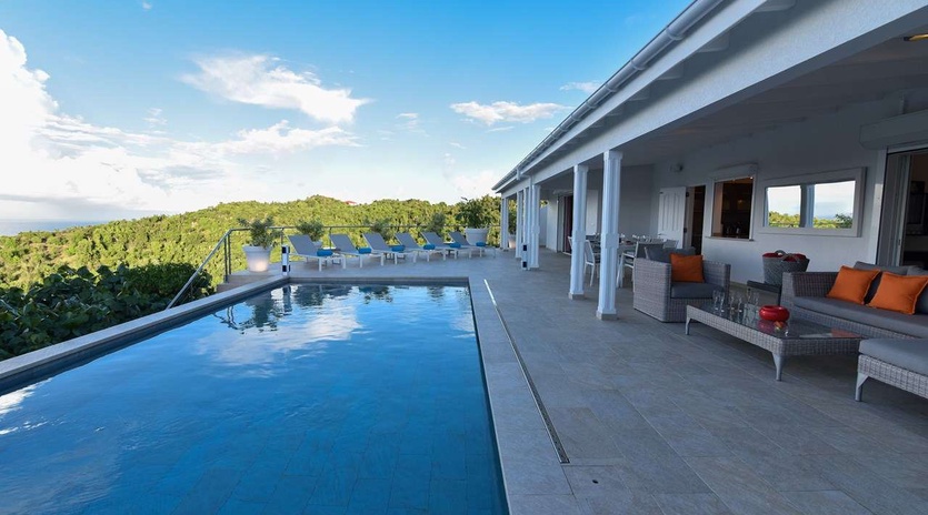 Villa Pool at WV ACR, Vitet, St. Barthelemy