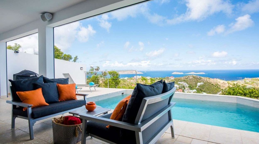 Living Room at WV ALO, Vitet, St. Barthelemy