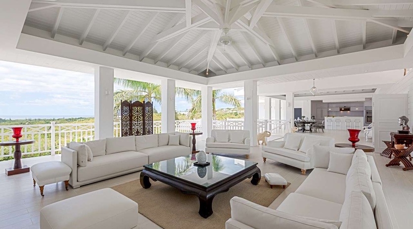 Living Room at PIE ALW, Hillside/Terres Basses, St. Martin