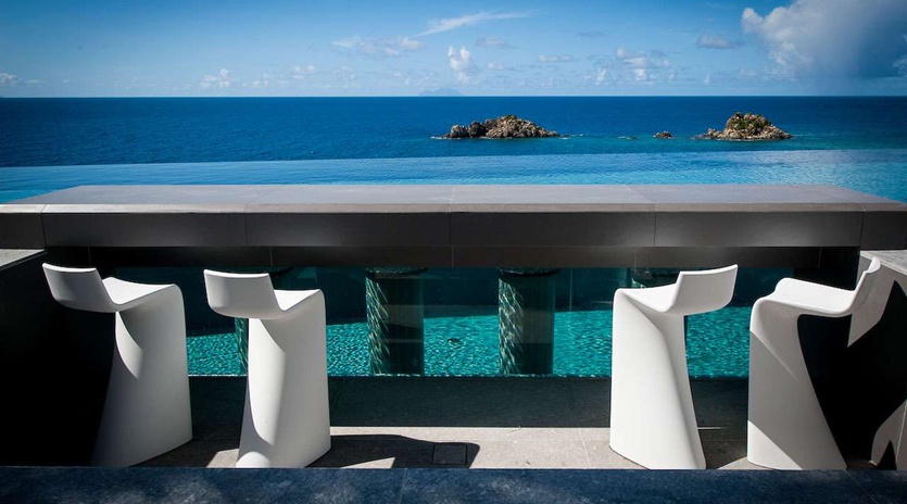 Dining Room at WV AXL, Gustavia, St. Barthelemy