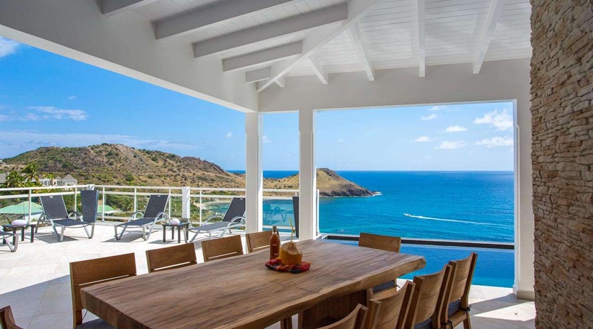 Terrace at WV CAO, Toiny, St. Barthelemy
