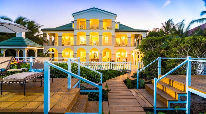 Deck at IE TAM, Grace Bay Turtle Cove, Turks & Caicos
