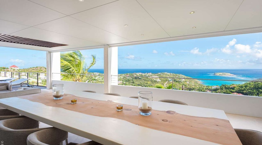 Dining Room at WV ECL, Camaruche, St. Barthelemy