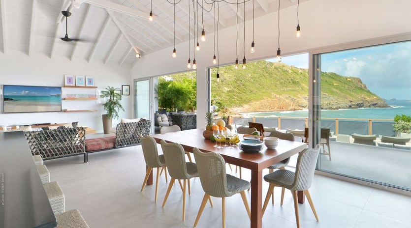Dining Room at WV ABR, Anse des Cayes, St. Barthelemy