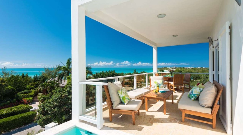 Terrace at IE VBL, Ocean Pt/Taylors, Turks & Caicos