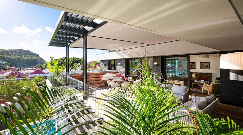 Terrace at WV GUL, Gustavia, St. Barthelemy