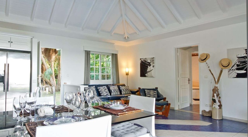 Living Room at WV EZE, Lorient Beach, St. Barthelemy