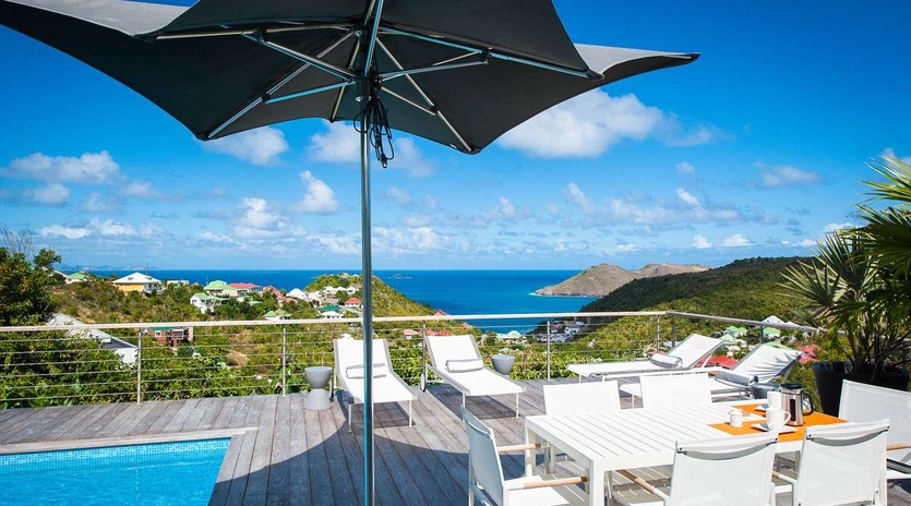 Deck at WV LUM, Flamands, St. Barthelemy