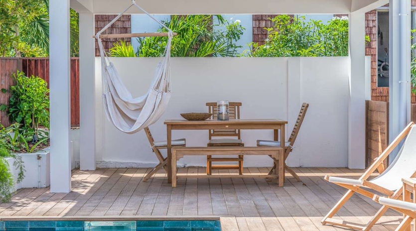 Deck at WV STC, Camaruche, St. Barthelemy
