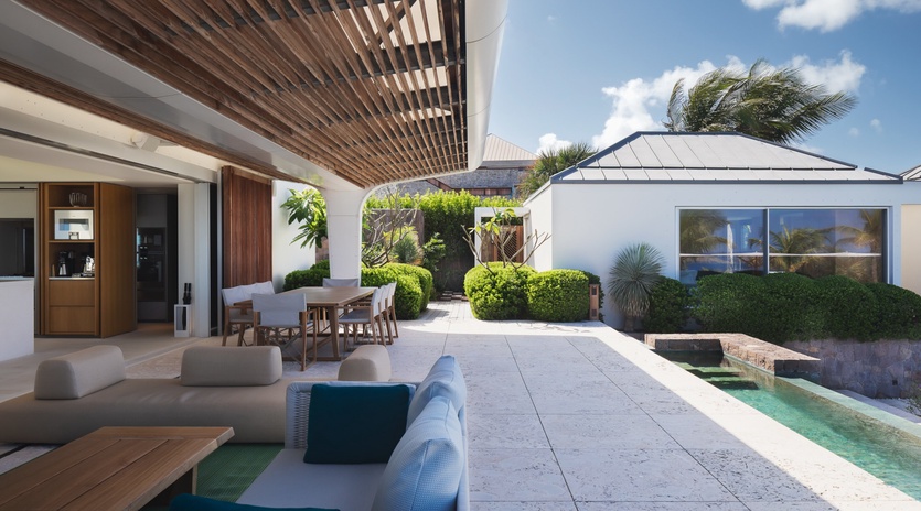 Relax in your private outdoor oasis with stylish furnishings, manicured gardens, and refreshing pool at your fingertips.