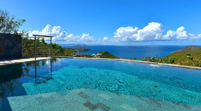 Villa Pool at WV MJS, Flamands, St. Barthelemy