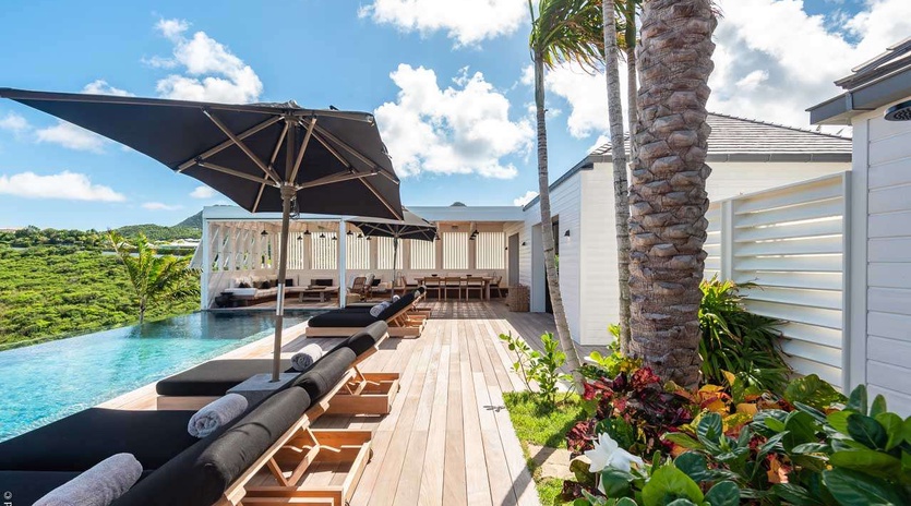 Deck at WV MNT, Pointe Milou, St. Barthelemy