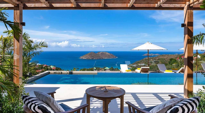 Villa Pool at WV LER, Colombier, St. Barthelemy