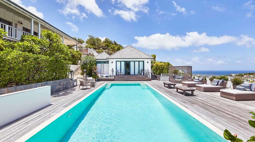 Villa Pool at WV KAM, Marigot, St. Barthelemy