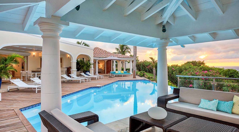 Villa Pool at PIE HAP, Mt. Choisy, St. Martin
