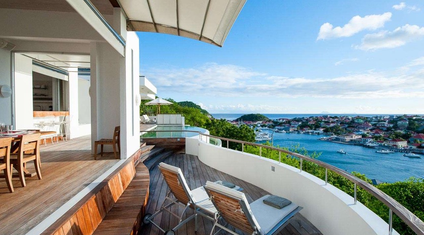 Deck at WV LAM, Gustavia, St. Barthelemy