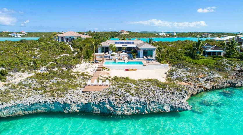 Aerial photo of IE HES, Silly Creek/Taylors, Turks & Caicos