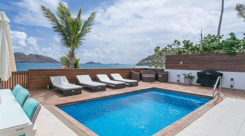 Villa Pool at WV VDD, Flamands Beach, St. Barthelemy