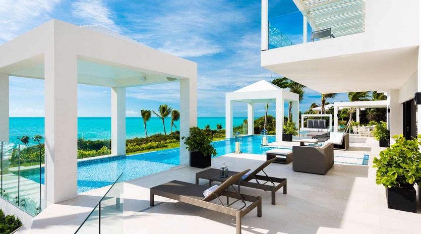 Villa Pool at TC TRI, Long Bay Beach, Turks & Caicos