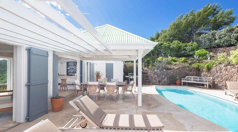 Terrace at WV MBA, Pointe Milou, St. Barthelemy