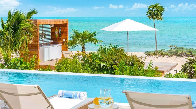 Villa Pool at TC BLC, Long Bay Beach, Turks & Caicos