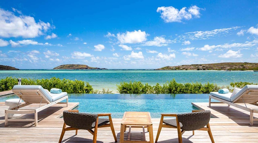 Villa Pool at WV AQA, Grand Cul de Sac, St. Barthelemy