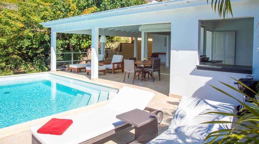 Patio at WV TOR, Lorient, St. Barthelemy
