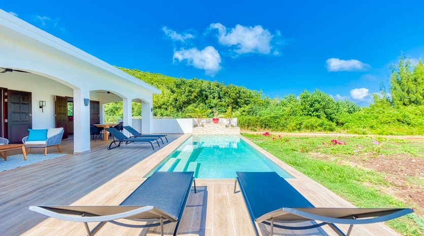 Villa Pool at SXM CAP, Beach Side/Baie Rouge, St. Martin