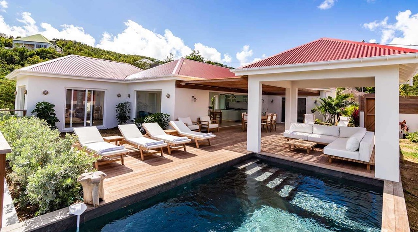 Villa Pool at WV APE, St. Jean, St. Barthelemy