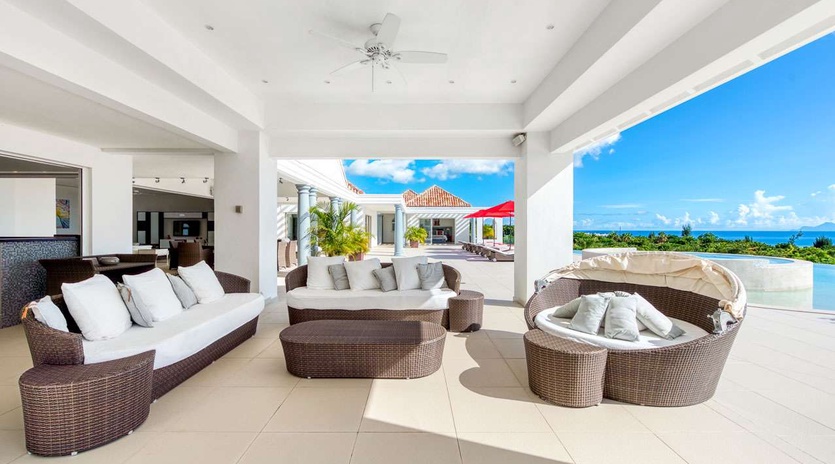 Living Room at SXM JUP, Hillside/Terres Basses, St. Martin