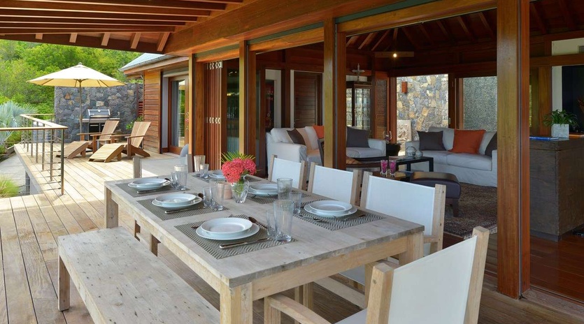 Dining Room at WV MJP, Flamands, St. Barthelemy