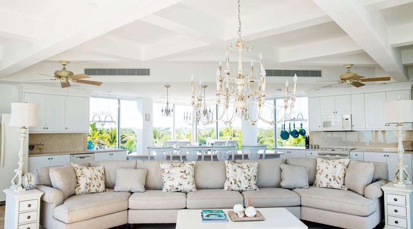 Living Room at TC PW, Long Bay Beach, Turks & Caicos