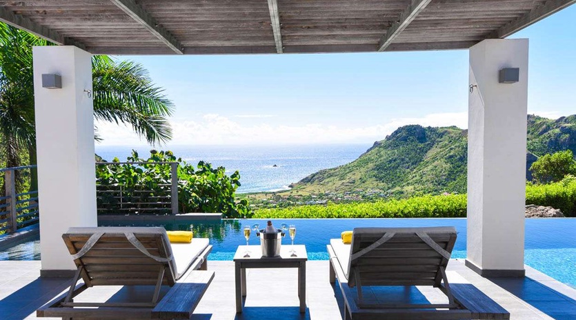 Terrace at WV VLY, Vitet, St. Barthelemy
