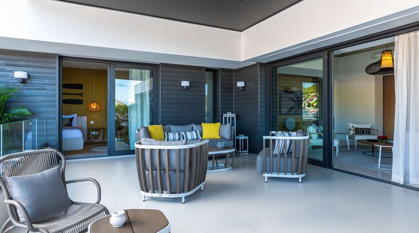 Terrace at WV PTG, Gustavia, St. Barthelemy